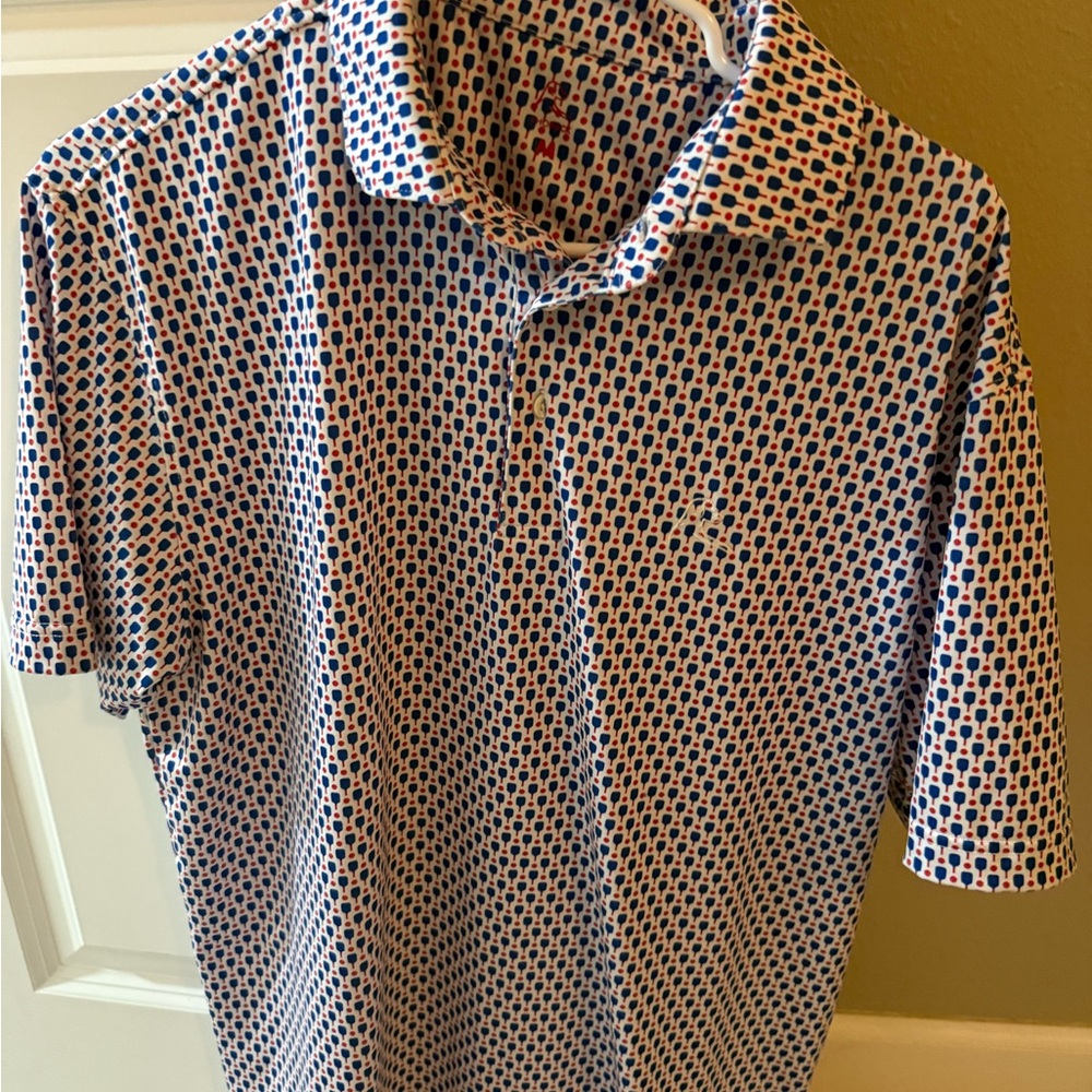 Men’s Pickleball Themed Rhoback Polo
